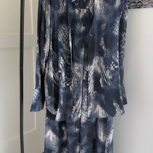 COS Blue and White Patterned Set